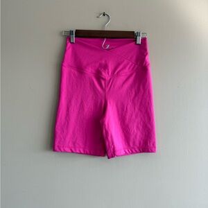Yogalicious Vibrant Pink Bike Shorts
